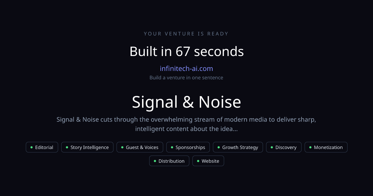 Signal & Noise